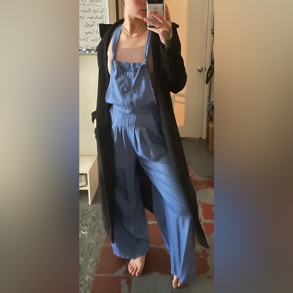 Iridescent Blue Jumpsuit - Picture 3 of 5